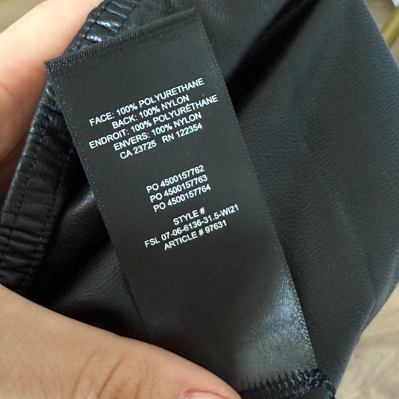Aritzia Wilfred Free Daria Faux Leather Leggings - BNWT - Picture 13 of 13